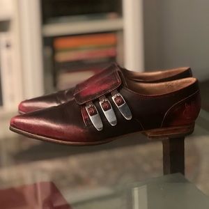 John fluevog size 7 Catherine monk strap shoes